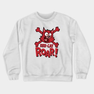 Red Cat Roar Crewneck Sweatshirt